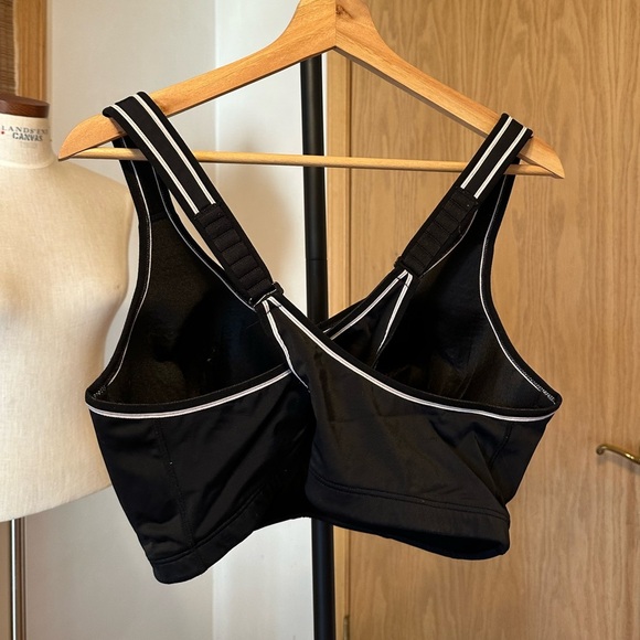 Lane Bryant LIVI Active Black Strappy Women's Sports Bra 46D - Picture 4 of 7